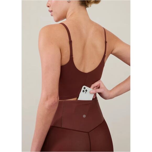 ATHLETA Ultra High Rise Elation 7/8 Tight Size XS 23" | Red Abstract #657538 NEW - Picture 3 of 8